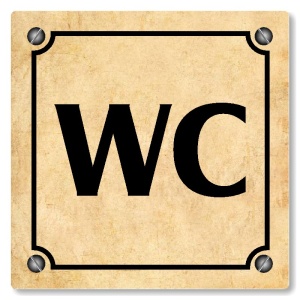 WC, 100x100mm, pergamen, Kansas